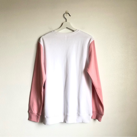 NWT Pusheen Sushi Pink / White Colorblock Crewneck Sweatshirt Size Medium - Picture 6 of 9